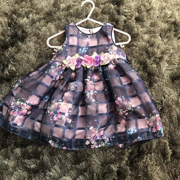 Blue and Pink Toddler Dress - Picture 1 of 4